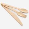 Wrapped Bamboo Cutlery Kit for Takeaway Meals Wrapped Bamboo Cutlery Kit for Takeaway Meals