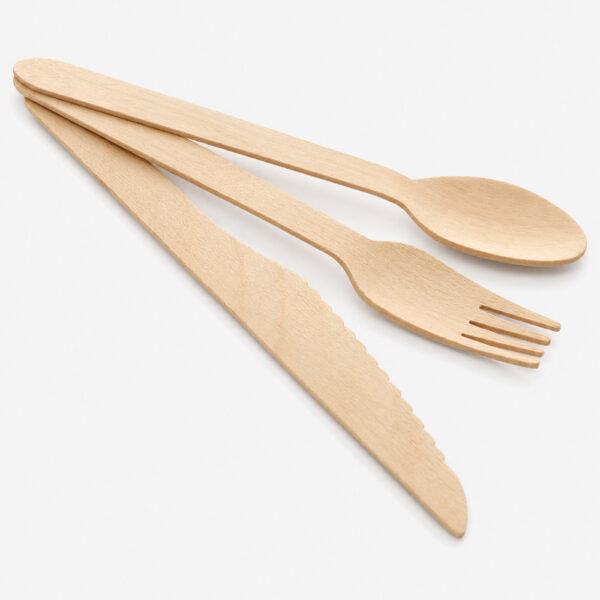Wrapped Bamboo Cutlery Kit for Takeaway Meals Wrapped Bamboo Cutlery Kit for Takeaway Meals