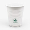 16 oz White Ribbed Disposable Beverage Cup