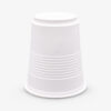 16 oz White Ribbed Disposable Beverage Cup