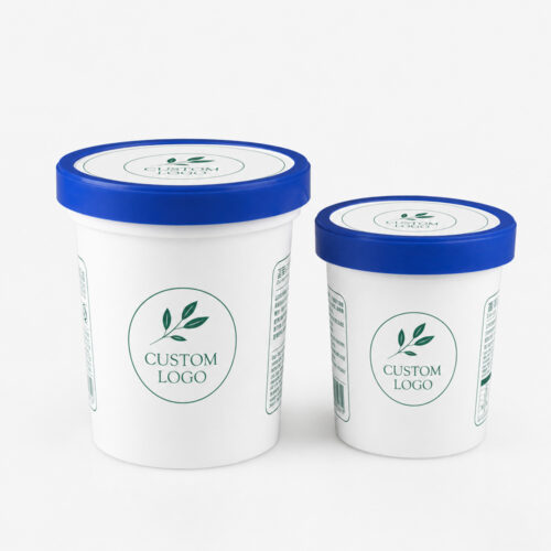 32oz Square PP Ice Cream Cup with Snap-On Lid 32oz Square PP Ice Cream Cup with Snap-On Lid
