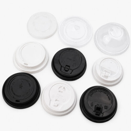 Assorted Flat and Dome Cup Lids for Beverage Cups Assorted Flat and Dome Cup Lids for Beverage Cups