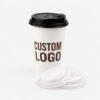 Assorted Flat and Dome Cup Lids for Beverage Cups