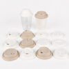 Assorted Molded Fiber Cup Lids for Beverage Service