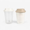 Assorted Molded Fiber Cup Lids for Beverage Service