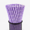 Assorted Purple Printed Paper Straws for Drink Service