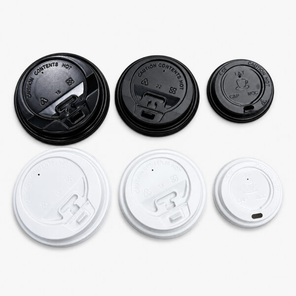 Assorted Sip-Through Cup Lids for Hot Drink Service