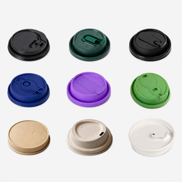 Assorted Sip-Through Cup Lids for Hot Drink Service