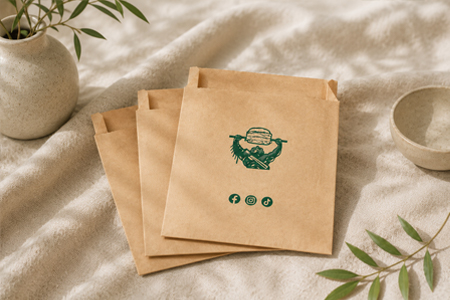 Assorted paper bags for food and retail packaging