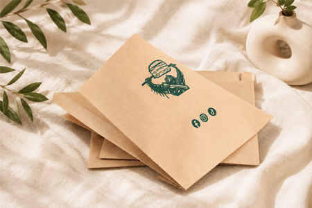 Assorted paper bags for food and retail packaging