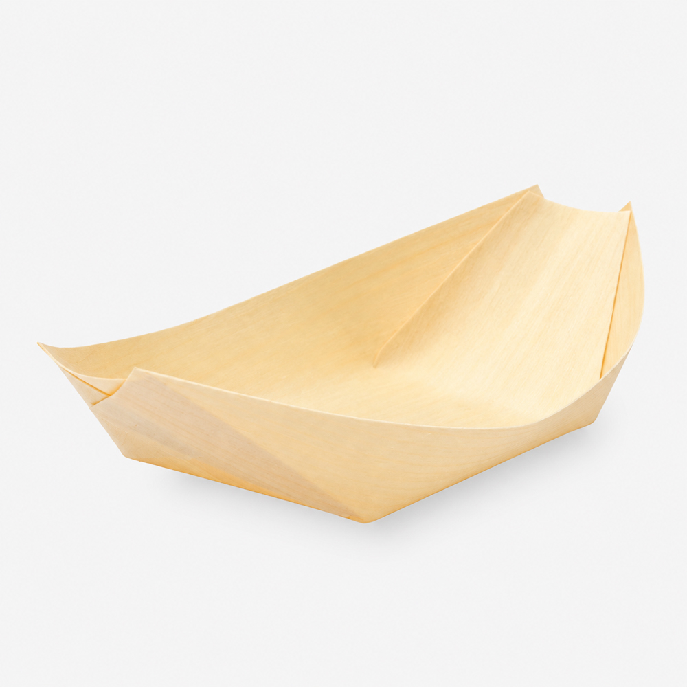 Bamboo Boat Serving Tray for Sushi and Appetizers