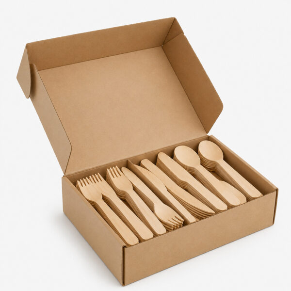 Bamboo Disposable Cutlery Set for Foodservice Use Bamboo Disposable Cutlery Set for Foodservice Use