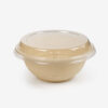 Bamboo Fiber Bowl with Clear Dome Lid for Salads Bamboo Fiber Bowl with Clear Dome Lid for Salads