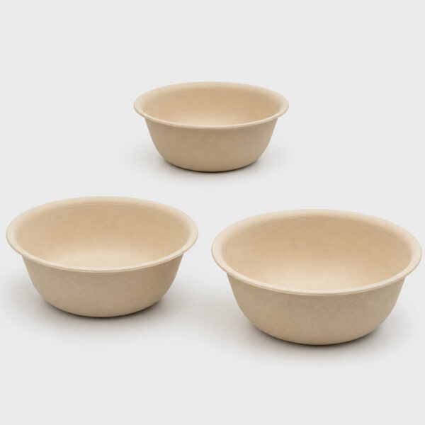 Bamboo Fiber Bowl with Fitted Lid for Takeaway Meals Bamboo Fiber Bowl with Fitted Lid for Takeaway Meals
