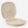 Bamboo Fiber Clamshell Box for Takeaway Pizza Meals