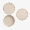 Bamboo Fiber Clamshell Box for Takeaway Pizza Meals