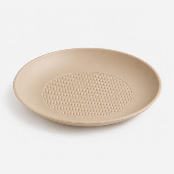Bamboo Fiber Divided Plate for Portioned Meal Service