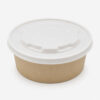 Bamboo Fiber Paper Bowl with Fitted Lid for Takeaway Bamboo Fiber Paper Bowl with Fitted Lid for Takeaway