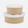 Bamboo Fiber Paper Bowl with Fitted Lid for Takeaway Bamboo Fiber Paper Bowl with Fitted Lid for Takeaway