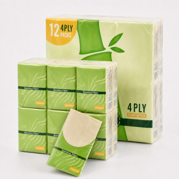 Bamboo Fiber Pocket Tissue Packs for Travel Use Bamboo Fiber Pocket Tissue Packs for Travel Use