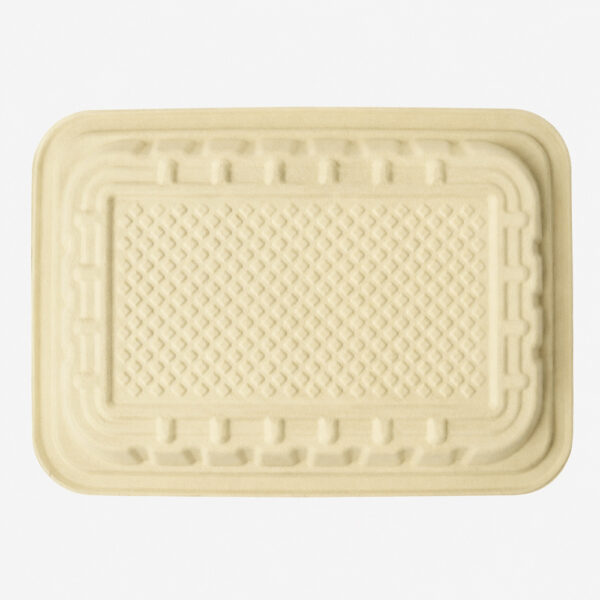 Bamboo Fiber Rectangular Tray for Fresh Food Packaging Bamboo Fiber Rectangular Tray for Fresh Food Packaging