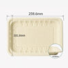 Bamboo Fiber Rectangular Tray for Fresh Food Packaging Bamboo Fiber Rectangular Tray for Fresh Food Packaging