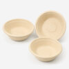 Bamboo Pulp Bowl with Fitted Dome Lid for Meals