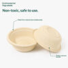 Bamboo Pulp Bowl with Fitted Dome Lid for Meals