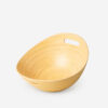 Bamboo Serving Bowl with Curved Rim and Side Handles Bamboo Serving Bowl with Curved Rim and Side Handles