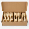 Bamboo-Style Cutlery Set in Bulk Carton Pack Bamboo-Style Cutlery Set in Bulk Carton Pack