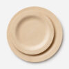 Bamboo-Style Disposable Plate for Catering Service