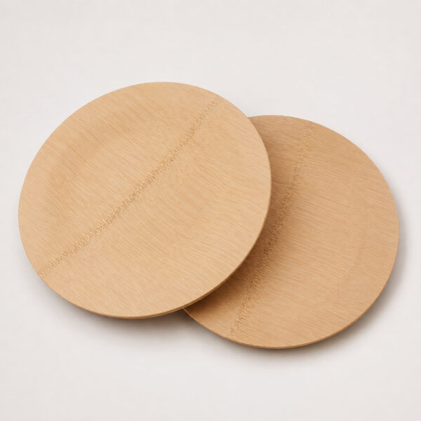 Bamboo-Style Disposable Plates for Event Catering