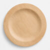 Bamboo-Style Round Plate for Buffet Service