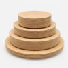 Bamboo-Style Round Plate for Buffet Service