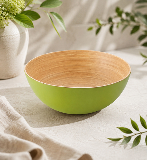 Bamboo bowls for takeaway, deli counters, and event service