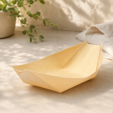 Bamboo fiber foodservice trays for importers and wholesalers