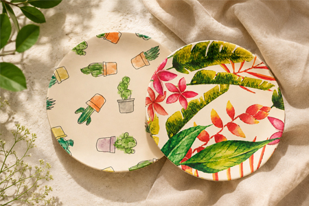 Bamboo plate factory supply for OEM catering product ranges
