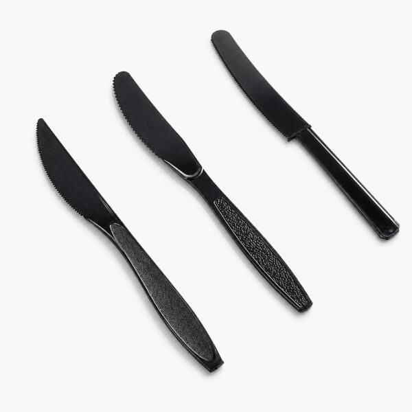 Black Disposable Plastic Knife for Foodservice Black Disposable Plastic Knife for Foodservice