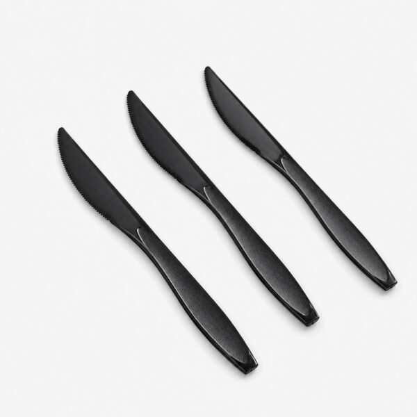 Black Disposable Plastic Knife for Foodservice Black Disposable Plastic Knife for Foodservice