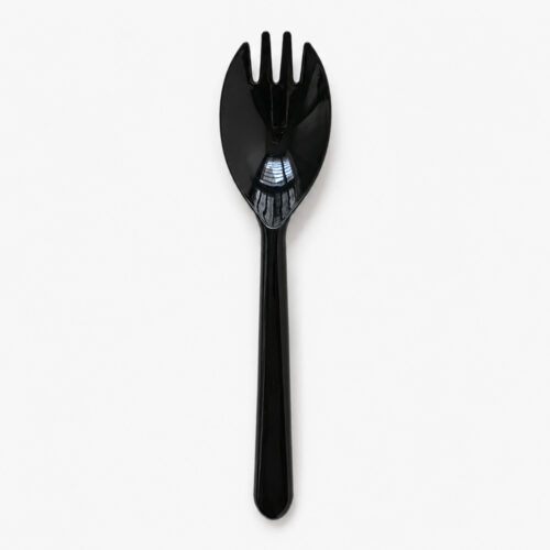 Black Disposable Spork for Foodservice Meals Black Disposable Spork for Foodservice Meals
