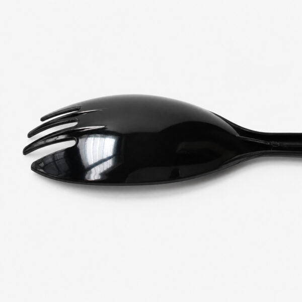Black Disposable Spork for Foodservice Meals