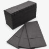 Black Folded Paper Napkins for Foodservice Supply