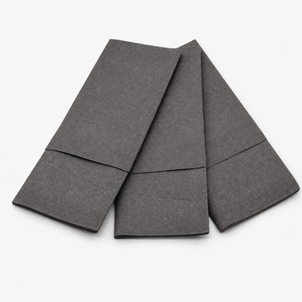 Black Folded Paper Napkins for Foodservice Supply