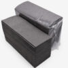 Black Folded Paper Napkins for Foodservice Supply
