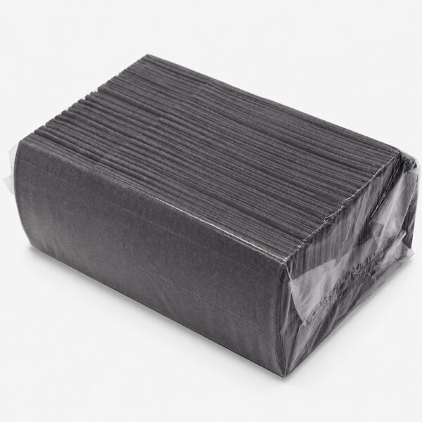 Black Folded Paper Napkins for Foodservice Supply