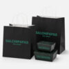 Black Paper Carry Bag with Rope Handles