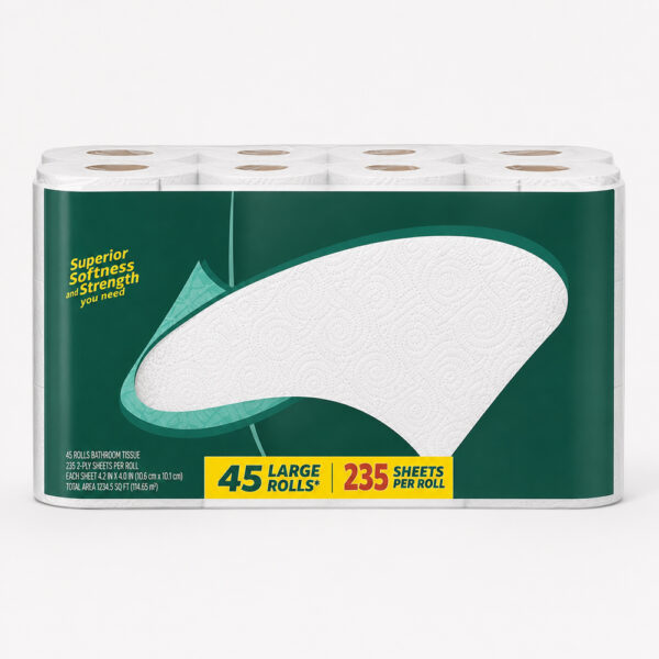 Bulk Toilet Paper Rolls in Large Multi-Pack