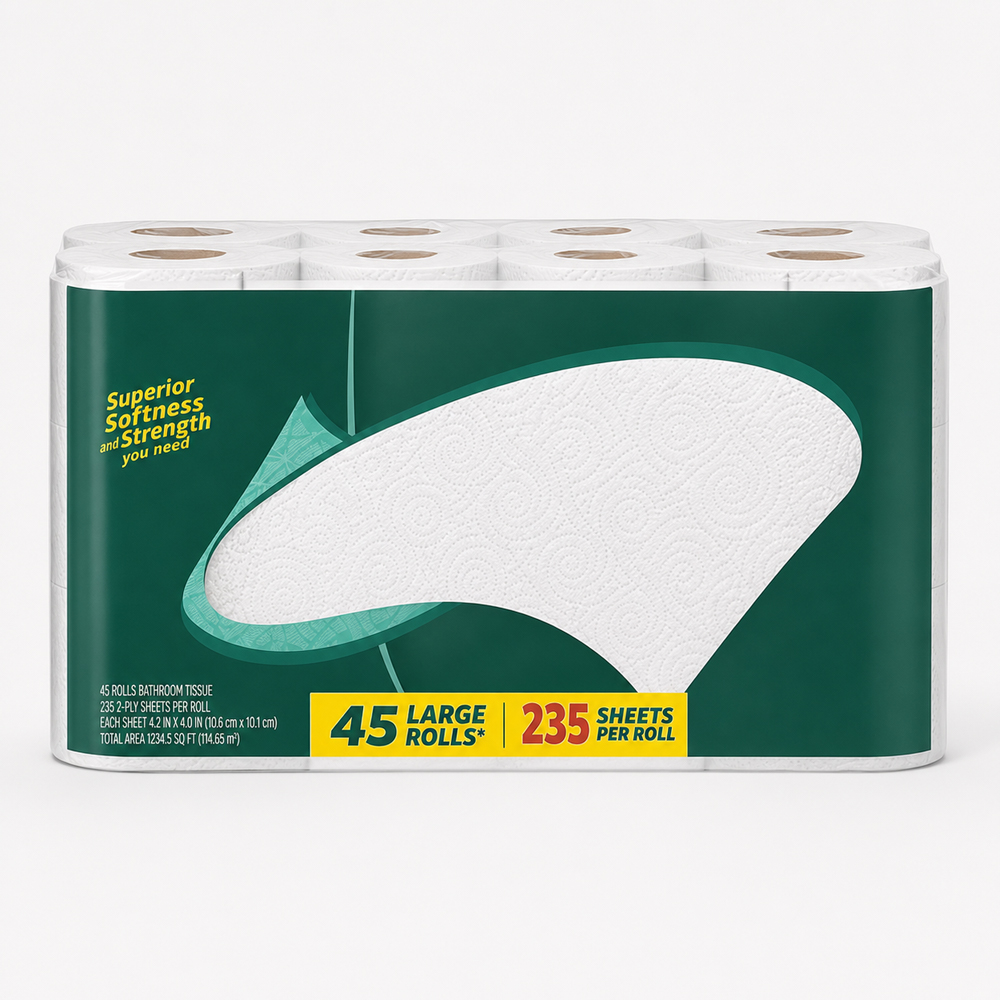 Bulk Toilet Paper Rolls in Large Multi-Pack