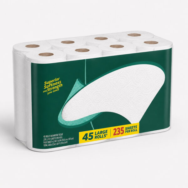Bulk Toilet Paper Rolls in Large Multi-Pack