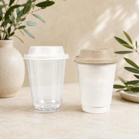 Bulk cup lids packed for foodservice distributors